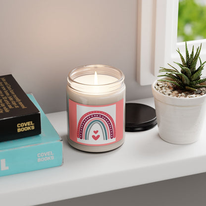 Valentine Rainbow Soy Candle