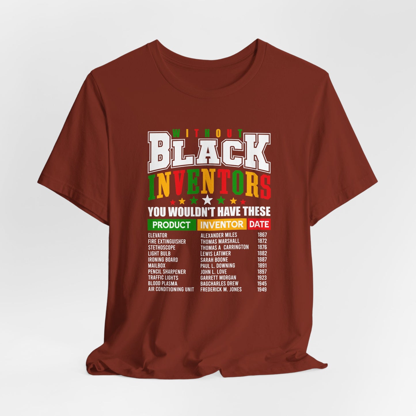 Black History Inventors Tee