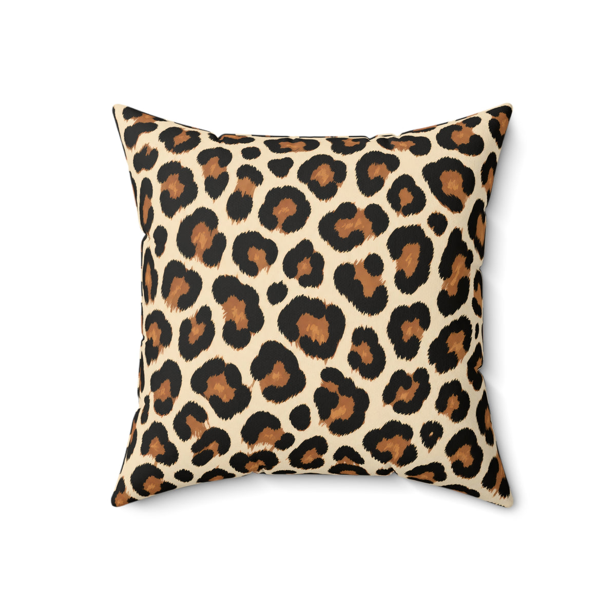 Leopard Print Decorative Pillow — Bold Animal Print Accent Cushion