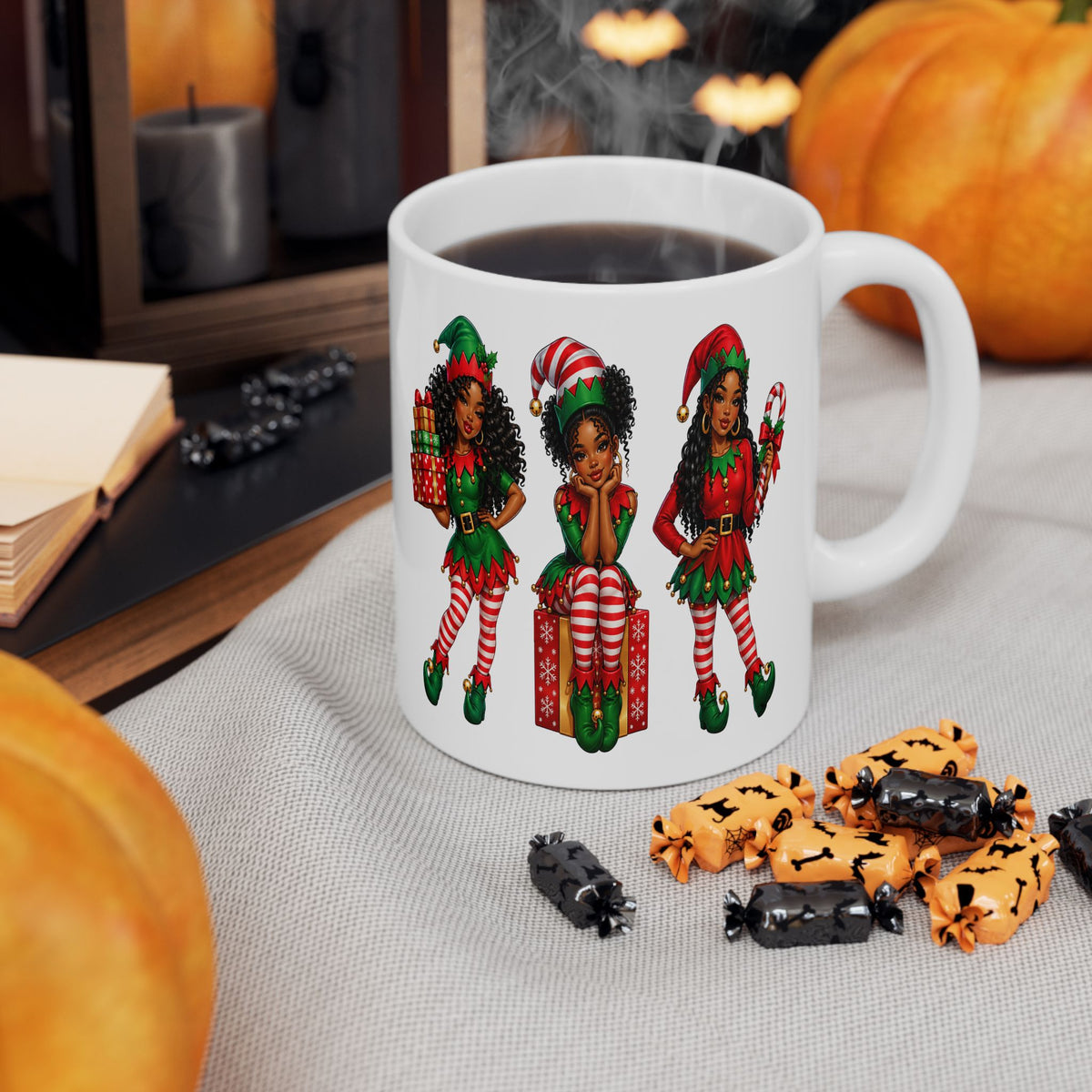 Christmas Elf Ceramic Mug