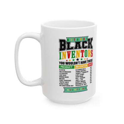 Black History Inventor Ceramic Mug (11oz, 15oz)