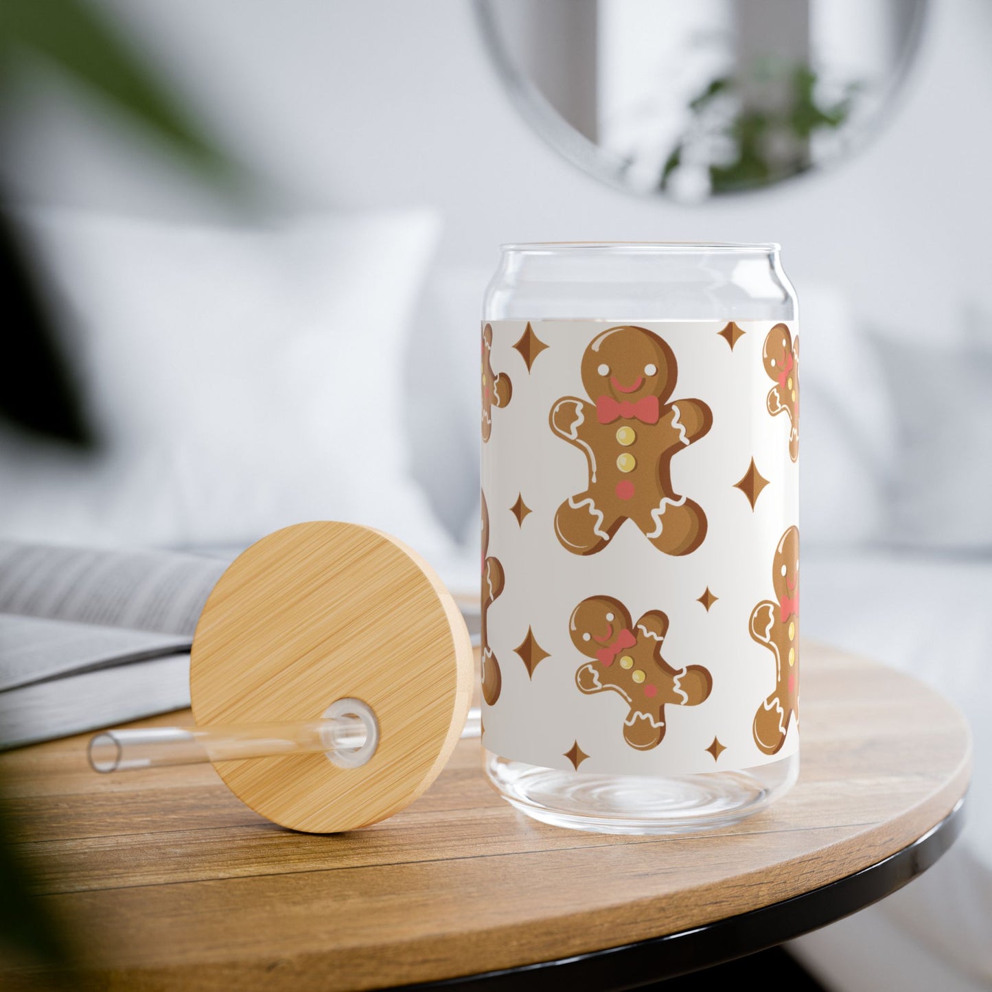 Glass Tumbler - Gingerbread Man Cookies