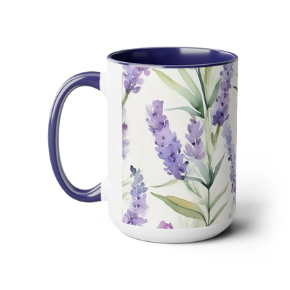 Watercolor Lavender Flower Mug