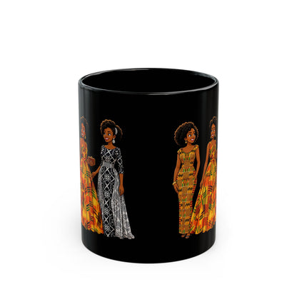 Black Women in African-Inspired Dresses Coffee Mug