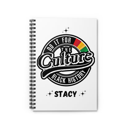 Black History Ruled Line Spiral Notebook