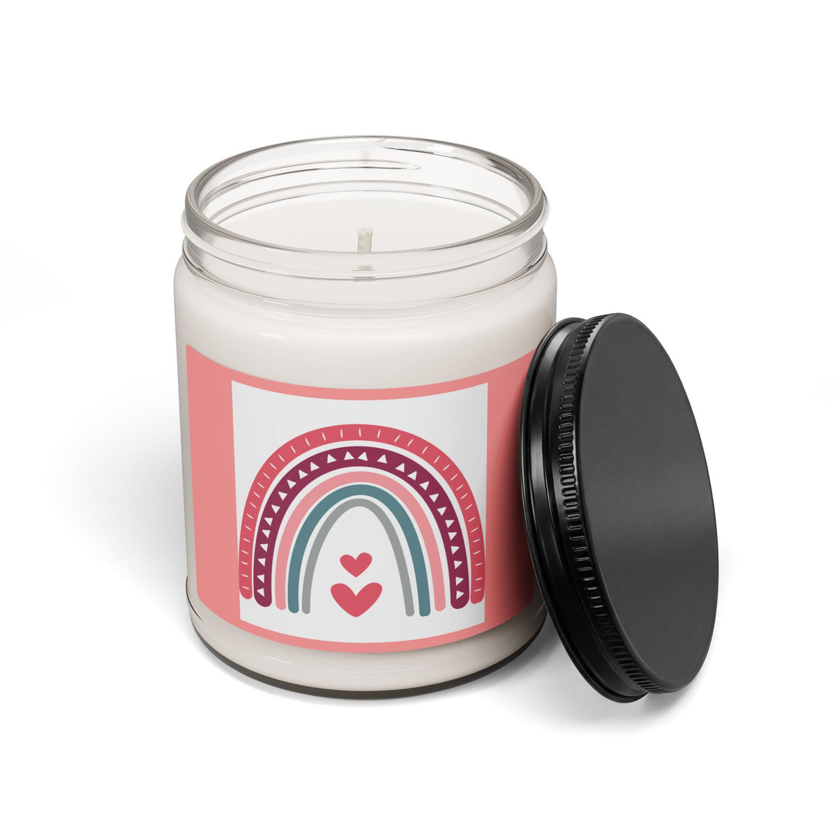 Valentine Rainbow Soy Candle