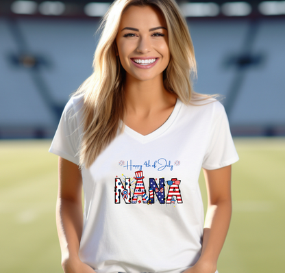 4th of July Nana Shirt