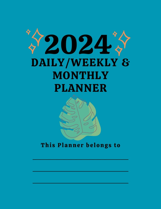 2024 Digital Daily Weekly Monthly Planner