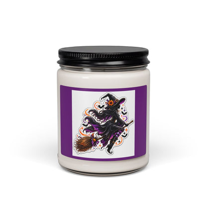 Halloween Witch Soy Candle — 9oz Scented Jar (Spooky Seasonal Decor)